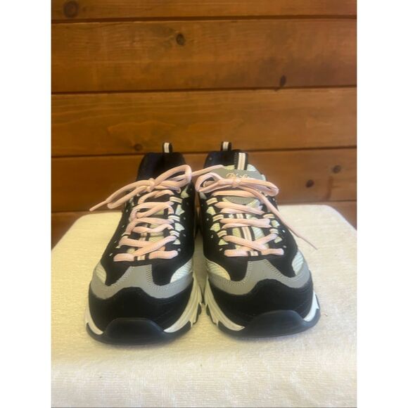 Skechers D'Lites 1.0 running shoes Black/Gray Sz 8 - Picture 7 of 8